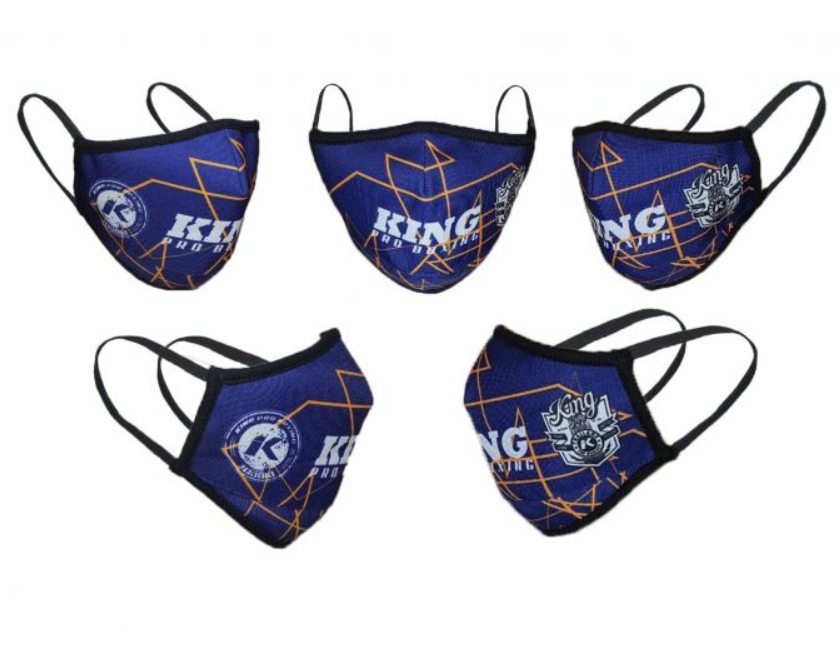 King Pro Boxing Maske Blue/Yellow
