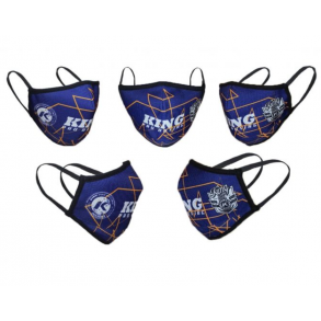 King Pro Boxing Maske Blue/Yellow