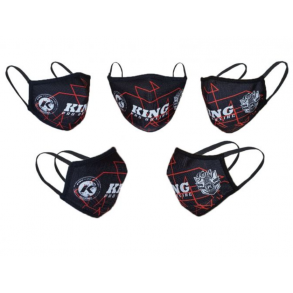 King Pro Boxing Maske black/Red 